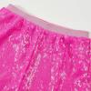 imageLOLANTA Girls Sequin Flare Pants Sparkle Bell Bottoms Kids Elastic Waist Glitter Disco Dance TrousersRose