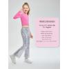imageLOLANTA Girls Sequin Flare Pants Sparkle Bell Bottoms Kids Elastic Waist Glitter Disco Dance TrousersSilver