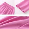 imageLOLANTA Girls Shiny Metallic Leggings Kids Stretchy Tights Ankle Length Shiny Dance PantsPink