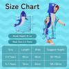imageLOLANTA Kids Boys Girls Bath Towels Hooded Dinosaur Terry Cloth Cover ups Childrens Beach Towel Pool Swim Poncho CottonGreenANew13TBlueshark