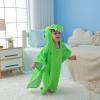 imageLOLANTA Kids Boys Girls Bath Towels Hooded Dinosaur Terry Cloth Cover ups Childrens Beach Towel Pool Swim Poncho CottonGreenANew13TGreen Crocodile