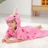 imageLOLANTA Kids Boys Girls Bath Towels Hooded Dinosaur Terry Cloth Cover ups Childrens Beach Towel Pool Swim Poncho CottonGreenANew13TPinkunicorn
