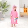 imageLOLANTA Kids Boys Girls Bath Towels Hooded Dinosaur Terry Cloth Cover ups Childrens Beach Towel Pool Swim Poncho CottonGreenANew13TPinkunicorn