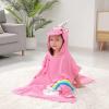 imageLOLANTA Kids Boys Girls Bath Towels Hooded Dinosaur Terry Cloth Cover ups Childrens Beach Towel Pool Swim Poncho CottonGreenANew13TPinkunicorn