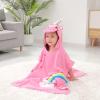 imageLOLANTA Kids Boys Girls Bath Towels Hooded Dinosaur Terry Cloth Cover ups Childrens Beach Towel Pool Swim Poncho CottonGreenANew13TPinkunicorn