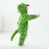 imageLOLANTA Toddler Dinosaur Animal Costume Unisex Baby Kids Flannel Hooded Romper Jumpsuit Dress Up OutfitChecked Green