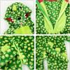 imageLOLANTA Toddler Dinosaur Animal Costume Unisex Baby Kids Flannel Hooded Romper Jumpsuit Dress Up OutfitChecked Green