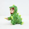 imageLOLANTA Toddler Dinosaur Animal Costume Unisex Baby Kids Flannel Hooded Romper Jumpsuit Dress Up OutfitChecked Green