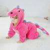 imageLOLANTA Toddler Dinosaur Animal Costume Unisex Baby Kids Flannel Hooded Romper Jumpsuit Dress Up OutfitHot Pink