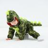 imageLOLANTA Toddler Dinosaur Animal Costume Unisex Baby Kids Flannel Hooded Romper Jumpsuit Dress Up OutfitTiedye Green