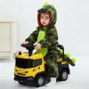 imageLOLANTA Toddler Dinosaur Animal Costume Unisex Baby Kids Flannel Hooded Romper Jumpsuit Dress Up OutfitTiedye Green
