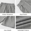 imageSummer Boys Suit Dress Clothes Kids Wedding Ring Bearer Outfit 4Pcs Shirt Vest Shorts SetDark Grey