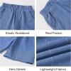 imageSummer Boys Suit Dress Clothes Kids Wedding Ring Bearer Outfit 4Pcs Shirt Vest Shorts SetDeep Blue