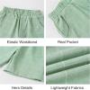imageSummer Boys Suit Dress Clothes Kids Wedding Ring Bearer Outfit 4Pcs Shirt Vest Shorts SetSage Green