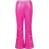 imageLOLANTA Girls Sequin Flare Pants Sparkle Bell Bottoms Kids Elastic Waist Glitter Disco Dance TrousersRose