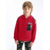 imageCamo Clothes for Boys Long Sleeve Hoodie and Pants Sets Kids 2 Piece Casual Outfits SweatsuitsRed