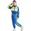 imageGirls Dance Clothing Set Hip Hop Modern Jazz Team Performance Costume Girls Dance Wear SetsDark Blue