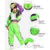 imageGirls Dance Clothing Set Hip Hop Modern Jazz Team Performance Costume Girls Dance Wear SetsGreen