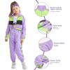 imageGirls Dance Clothing Set Hip Hop Modern Jazz Team Performance Costume Girls Dance Wear SetsPurple