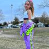 imageGirls Dance Clothing Set Hip Hop Modern Jazz Team Performance Costume Girls Dance Wear SetsPurple