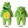 imageLOLANTA Baby Boy Costume Toddler Hooded Flannel Romper Little Kids Halloween Animal Fancy Dress Up 1545 YearsGreen