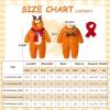 imageLOLANTA Baby Girls Elk Costumes Infant Romper Toddlers Fleece Hooded Jumpsuit Cute Colorful Bodysuit Christmas GiftsOrange Elk