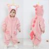 imageLOLANTA Baby Toddler Girls Onepiece Jumpsuit Infant Fleece Hooded Rompers Double Way Zipper Closure 6 Months3TPink Unicorn