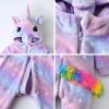 imageLOLANTA Baby Toddler Girls Onepiece Jumpsuit Infant Fleece Hooded Rompers Double Way Zipper Closure 6 Months3TPurple Unicorn