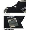 imageLOLANTA Boy Summer Clothes Kids Casual 2 Piece Outfit Cotton TShirt Camouflage Shorts SetBlack