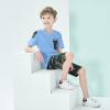 imageLOLANTA Boy Summer Clothes Kids Casual 2 Piece Outfit Cotton TShirt Camouflage Shorts SetBlue