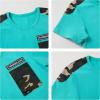 imageLOLANTA Boy Summer Clothes Kids Casual 2 Piece Outfit Cotton TShirt Camouflage Shorts SetTurquoise