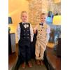 imageLOLANTA Boys 4Piece Formal Suit Wedding Ring Bearer Outfit Vest Pants with Dress Shirt Bow Tie for Graduation 213 YearsBlack