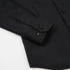 imageLOLANTA Boys Button Down Shirts Solid Color Poplin Fabric Kindergarten GraduationPartyWedding Suit ShirtBlack