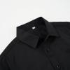 imageLOLANTA Boys Button Down Shirts Solid Color Poplin Fabric Kindergarten GraduationPartyWedding Suit ShirtBlack