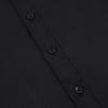 imageLOLANTA Boys Button Down Shirts Solid Color Poplin Fabric Kindergarten GraduationPartyWedding Suit ShirtBlack