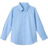 imageLOLANTA Boys Button Down Shirts Solid Color Poplin Fabric Kindergarten GraduationPartyWedding Suit ShirtLight Blue