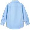 imageLOLANTA Boys Button Down Shirts Solid Color Poplin Fabric Kindergarten GraduationPartyWedding Suit ShirtLight Blue