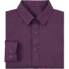 imageLOLANTA Boys Button Down Shirts Solid Color Poplin Fabric Kindergarten GraduationPartyWedding Suit ShirtPurple