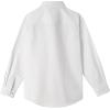 imageLOLANTA Boys Button Down Shirts Solid Color Poplin Fabric Kindergarten GraduationPartyWedding Suit ShirtWhite