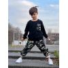 imageLOLANTA Boys Clothes Casual Camouflage 2 Piece Outfits Kids Long sleeve Sweatshirt Pants Sets Tracksuit01black