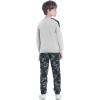 imageLOLANTA Boys Clothes Casual Camouflage 2 Piece Outfits Kids Long sleeve Sweatshirt Pants Sets Tracksuit01grey