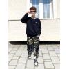 imageLOLANTA Boys Clothes Casual Camouflage 2 Piece Outfits Kids Long sleeve Sweatshirt Pants Sets Tracksuit02black