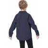 imageLOLANTA Boys Corduroy Shirts Kids Western Botton Down Shacket with Pocket Fall Long Sleeve Solid Lapel TopsNavy