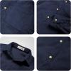 imageLOLANTA Boys Corduroy Shirts Kids Western Botton Down Shacket with Pocket Fall Long Sleeve Solid Lapel TopsNavy