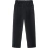 imageLOLANTA Boys Dress Pants Kids School Uniform Pants Slim Fit Formal Trousers with Belt Loops Pleated Elastic 414 YearsBlack