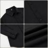 imageLOLANTA Boys Dress Shirts Button Down Shirt Long Sleeve Boys Kids Shirts and Tie Sets Solid Color Uniforms 213 YearsBlack