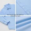 imageLOLANTA Boys Dress Shirts Button Down Shirt Long Sleeve Boys Kids Shirts and Tie Sets Solid Color Uniforms 213 YearsLight Blue