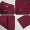imageLOLANTA Boys Dress Shirts Button Down Shirt Long Sleeve Boys Kids Shirts and Tie Sets Solid Color Uniforms 213 YearsRed