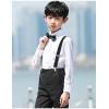 imageLOLANTA Boys Dress Shirts Button Down Shirt Long Sleeve Boys Kids Shirts and Tie Sets Solid Color Uniforms 213 YearsWhite