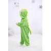 imageLOLANTA Boys Girls Dinosaur Shark Costume Flannel Jumpsuits Soft Animal One Piece for Kids Holiday BirthdayDark Green
